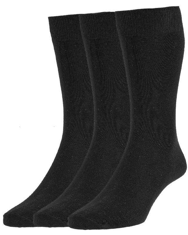 HJ Socks HJ7116/3 Blk Shoe size 11-13